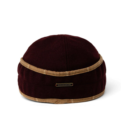 Burgundy Ladies Railroad Cap by Crown Cap®