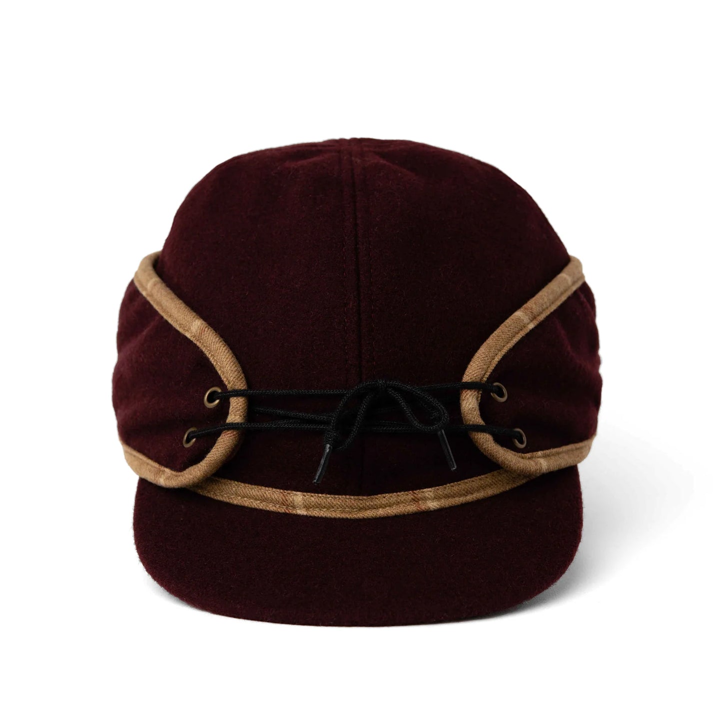 Burgundy Ladies Railroad Cap by Crown Cap®