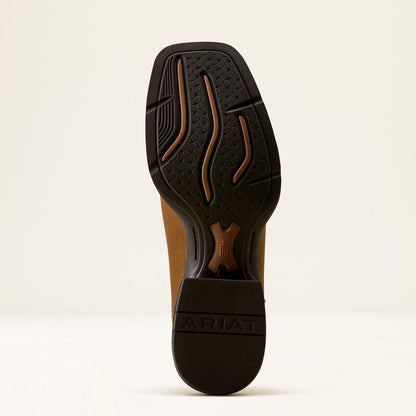 Rubber sole of an Arait boot on a white background