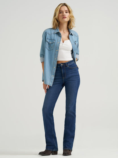 'Stockton' High Rise Bold Boot Cut Women's Jean by Wrangler®