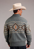 Aztec Border Men's Sweater by Stetson®