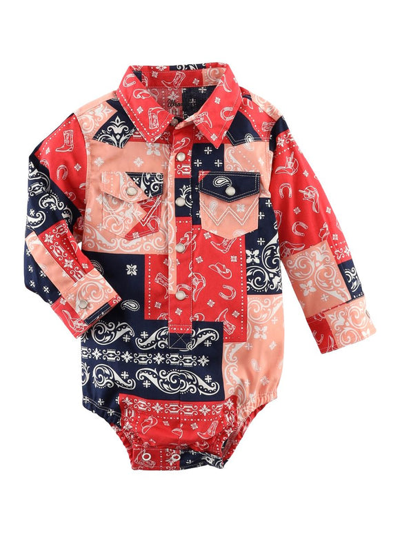 'Patchwork Cowgirl' Infant Shirt by Wrangler®