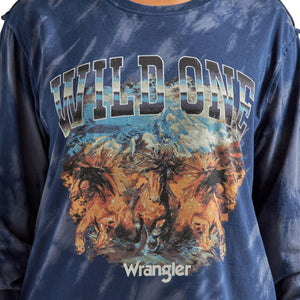 'Wild One' Long Sleeved Women's T-Shirt by Wrangler®