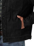 Black Sherpa Lined Denim Men's Jacket by Wrangler®