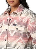 Pink Aztec Retro™ Lined Women's Shirt Jacket by Wrangler®