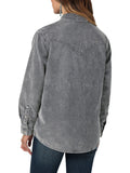 Retro® Grey Corduroy Women's Shirt by Wranlger®