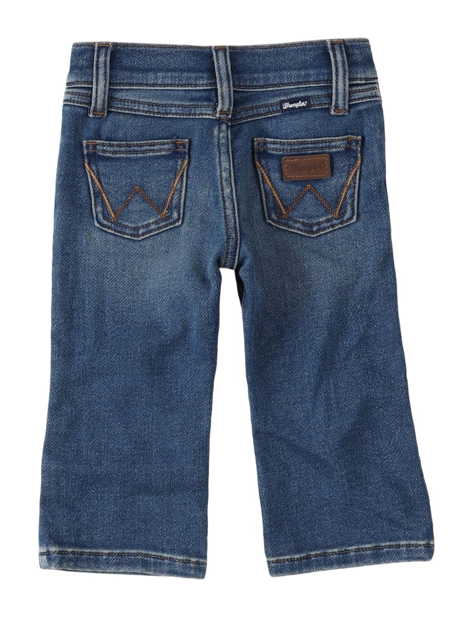 Pair of blue jeans on a white background