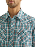 Teal Plaid Retro™ Men's Shirt by Wrangler®