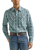 Teal Plaid Retro™ Men's Shirt by Wrangler®
