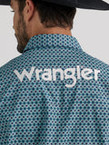 Blue Geo Logo Men's Shirt by Wrangler®