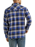 Retro™ Blue Plaid Flannel Men's Shirt by Wrangler®