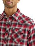 Retro™ Red Plaid Flannel Men's Shirt by Wrangler®