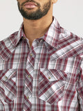 Burgundy Plaid Easy Care™ Men's Shirt by Wrangler®