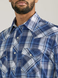 20X™ Competition™ Blue Plaid Men's Shirt by Wrangler®