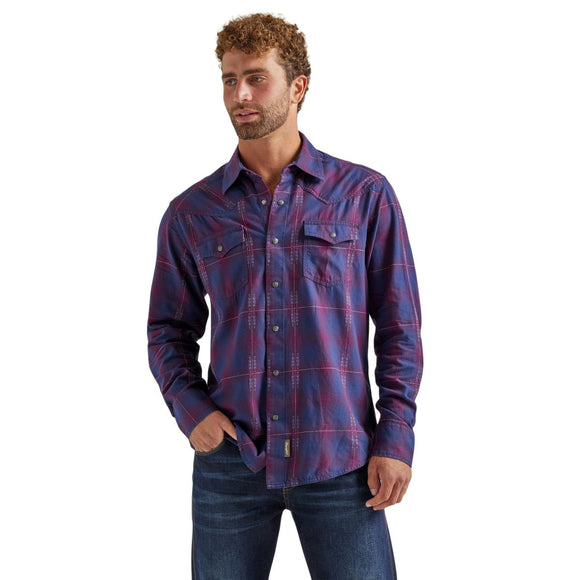 Retro® Midnight Blue Modern Fit Men's Shirt by Wrangler®