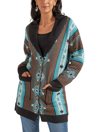 Western Cardigan Women's Sweater by Wrangler®