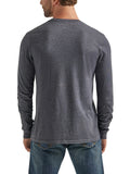 Charcoal 'Denim Company' Long Sleeved Men's T-Shirt by Wrangler®