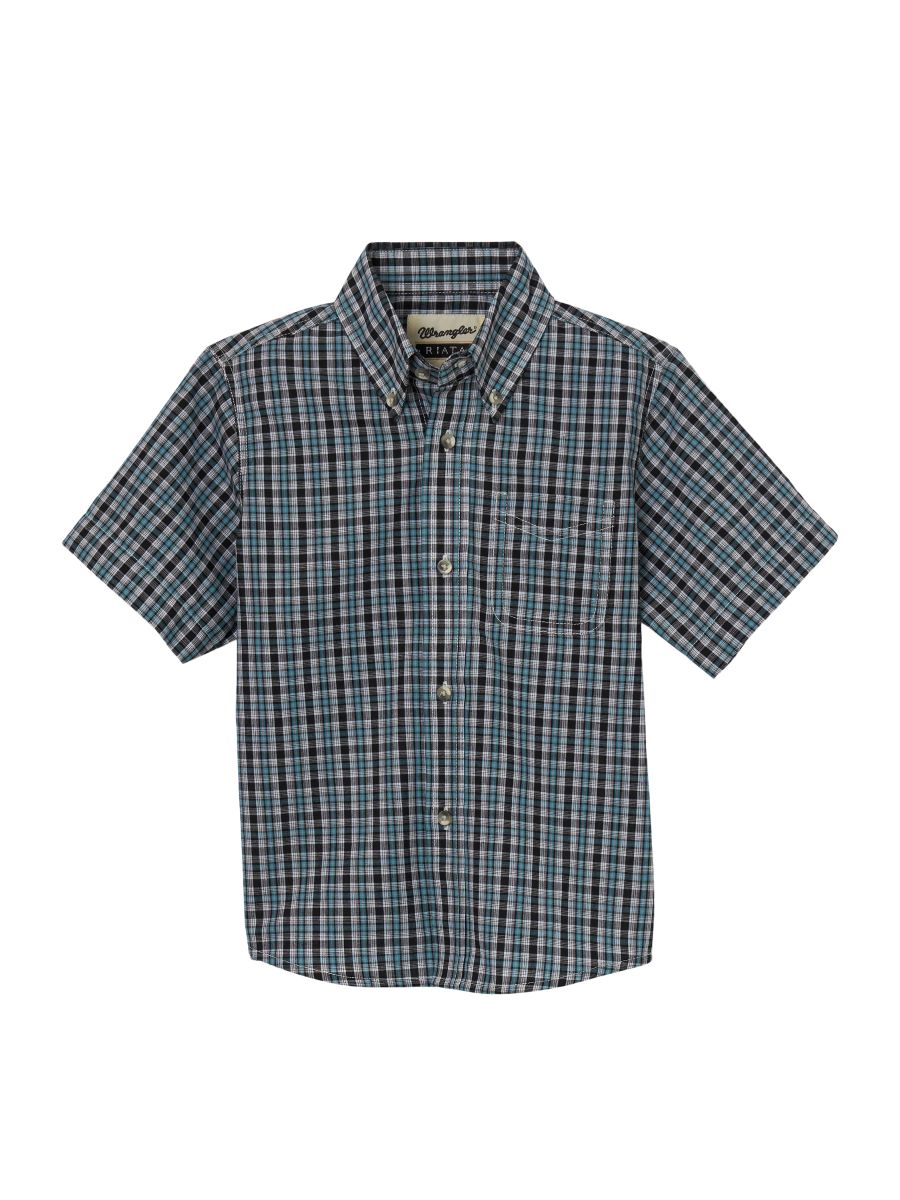 Riata™ Plaid Short Sleeve Toddler's Shirt by Wrangler®