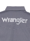 Purple & White Geo Logo Men's Shirt by Wrangler®