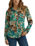 Retro® Horse & Bridle Print Women's Shirt by Wrangler®