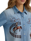 Retro® Embroidered Denim Women's Shirt by Wranlger®