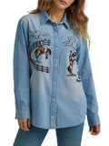 Retro® Embroidered Denim Women's Shirt by Wranlger®