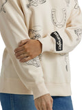 Retro™ Off-White Crew Neck Women's Sweater by Wrangler®