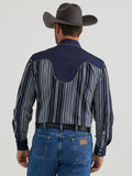 Rodeo Ben™ Navy Stripe Men's Shirt by Wrangler®