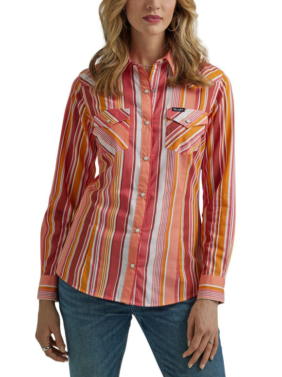 Retro® Pink Stripe Women's Shirt by Wrangler®