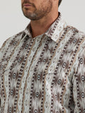 Checotah™ Brown Southwest Print Men's Shirt by Wrangler®
