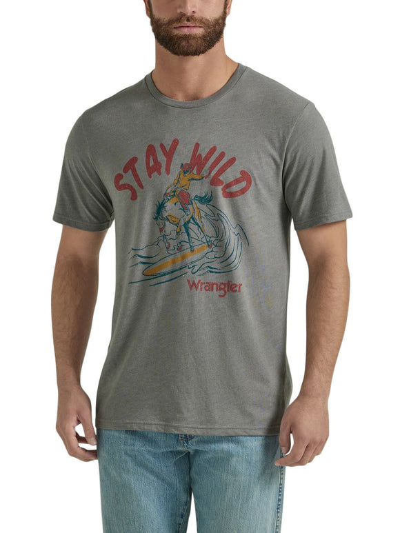 'Stay Wild' Men's T-Shirt by Wrangler®