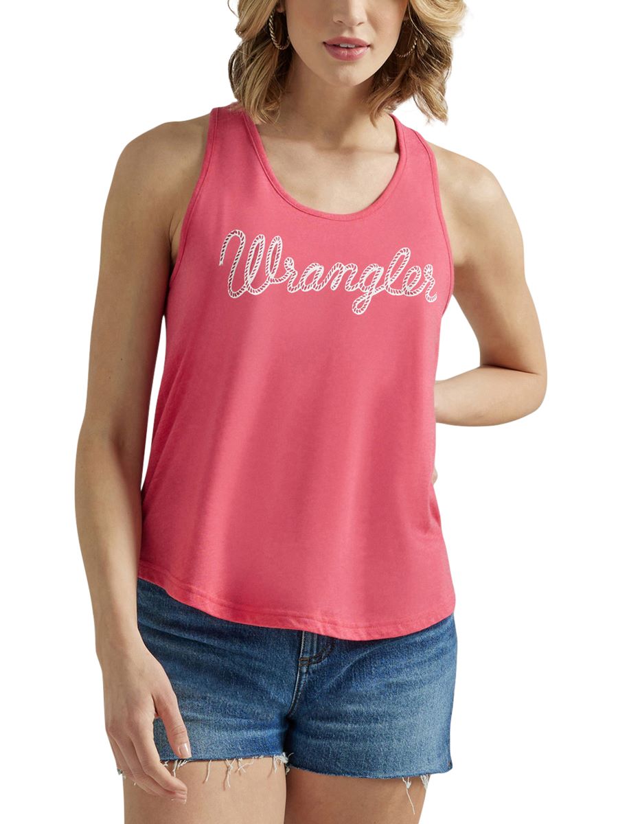 Retro™ Pink Logo Women's Tank Top by Wrangler®
