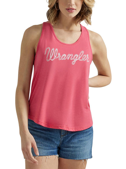 Retro™ Pink Logo Women's Tank Top by Wrangler®