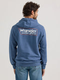 Heather Blue 'Western Wear' Men's Hoodie by Wrangler®