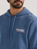 Heather Blue 'Western Wear' Men's Hoodie by Wrangler®