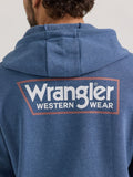 Heather Blue 'Western Wear' Men's Hoodie by Wrangler®