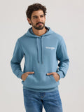 Blue Desert Steer Skull Men's Hoodie by Wrangler®