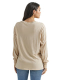 Tan 'Desert' Long Sleeve Women's T-Shirt by Wrangler®