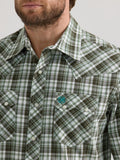 Retro® Green Plaid Men's Shirt by Wrangler®