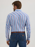 20X™ Competition Advance Comfort Blue Stripe Men's Shirt by Wrangler®