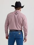 PBR® Red Geo Logo Men's Shirt by Wrangler®