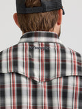 Black Plaid Performance Men's Shirt by Wrangler®