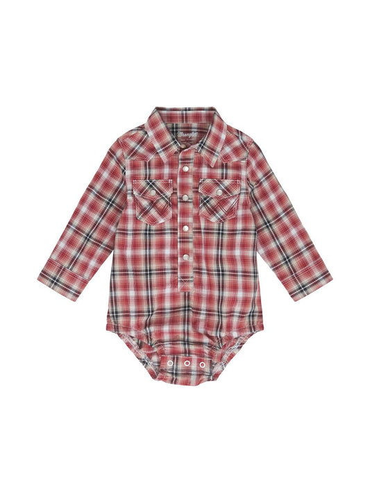 Red Plaid Boy's Infant Shirt by Wrangler®