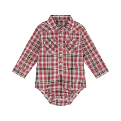 Red Plaid Boy's Infant Shirt by Wrangler®