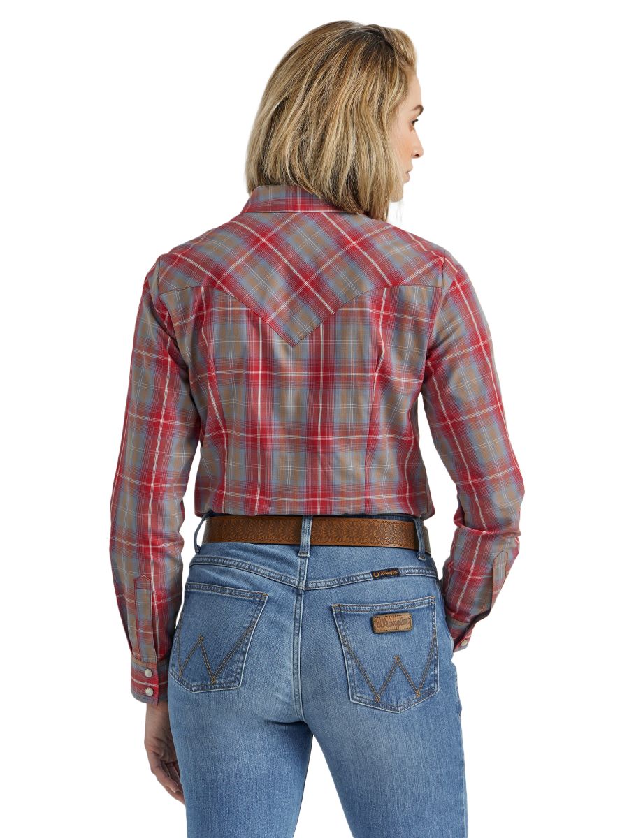 Red Plaid Women's Shirt by Wrangler®
