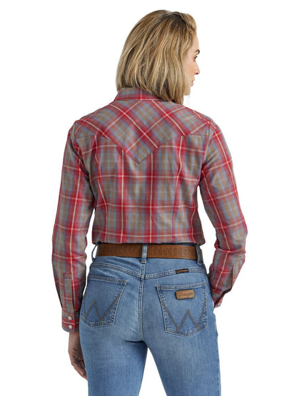 Red Plaid Women's Shirt by Wrangler®