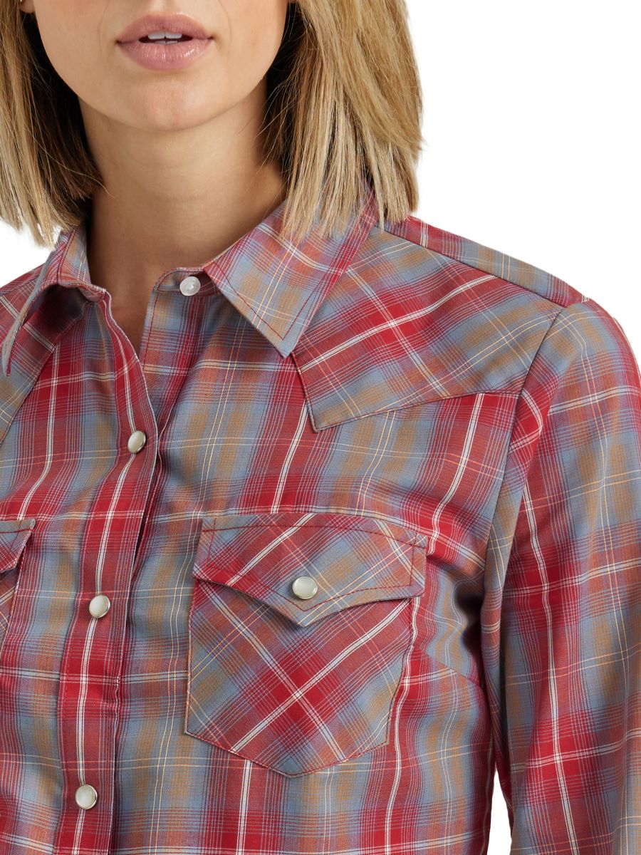 Red Plaid Women's Shirt by Wrangler®