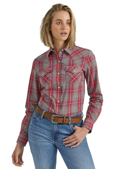 Red Plaid Women's Shirt by Wrangler®