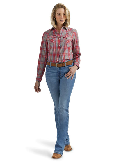 Red Plaid Women's Shirt by Wrangler®