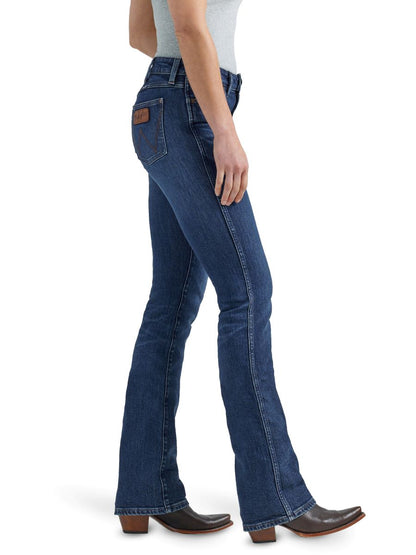 Blue jeans worn by a person on a white background